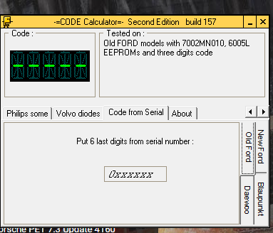 vw gamma radio code calculator